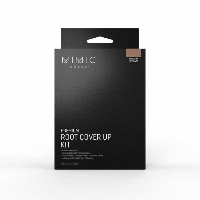Mimic Color Root Cover Up Kit - Medium Brown - MimicColor